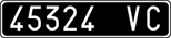 License plate of Italy, Cars (1927 year series)