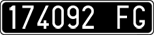 License plate of Italy, Cars (1927 year series)