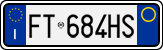 License plate of Italy, Cars (1994 year series)