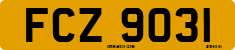 License plate of the United Kingdom, Northern Ireland (1966)