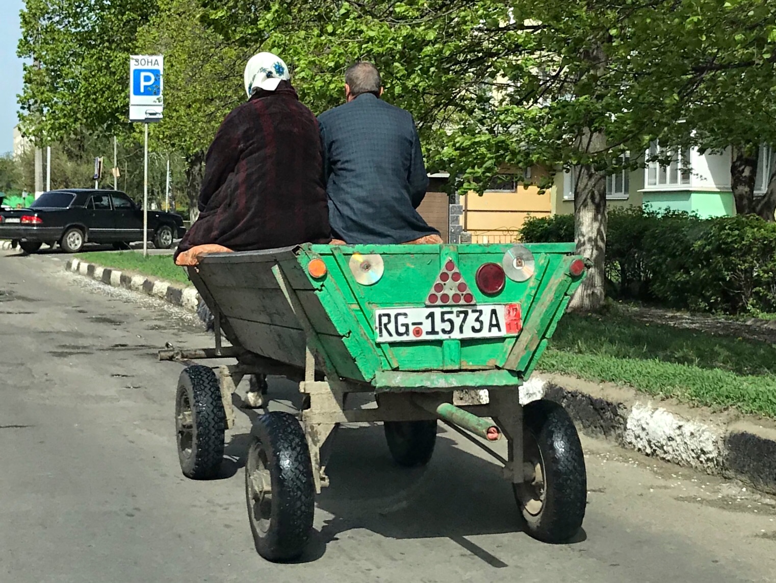 RG 1573 A, License plate without vehicle 