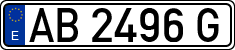 License plates of Spain, 1971 year series