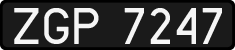 License plates of Poland, 1976 year system