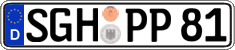 German license plate, Regular plates