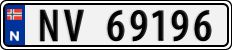 License plate of Norway, Cars