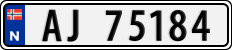 License plate of Norway, Cars