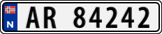 License plate of Norway, Cars