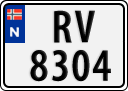 License plate of Norway, Trailers, motorcycles, special vehicles
