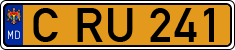 License plate of Moldova, Public transport (1992)