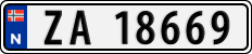 License plate of Norway, Cars