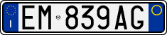 Нумар Італіі, Аўтамабілі (стандарт 1994 г.)