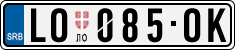 License plate of Serbia, Cars