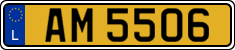 License plate of Luxembourg, 2003 year system