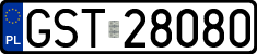 License plates of Poland, Regular car plates