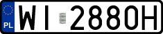 License plates of Poland, Regular car plates