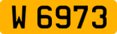 License plate of Luxembourg, 1966 year system