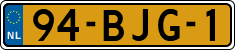 License plate of the Netherlands, Heavy Commercial Vehicles (1994 system)