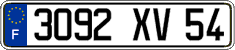 French license plate, FNI