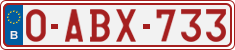 License plate of Belgium, Regular plates (2010)