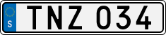 License plate of Sweden, Regular plates