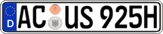 German license plate, Plates for oldtimers (type 