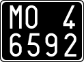 License plate of Italy, Cars (1927 year series)