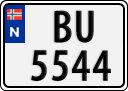 License plate of Norway, Trailers, motorcycles, special vehicles