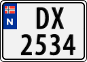 License plate of Norway, Trailers, motorcycles, special vehicles