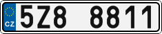 License plate of the Czech Republic, Cars (2001)