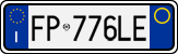 License plate of Italy, Cars (1994 year series)