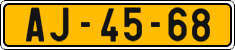 License plate of the Czech Republic, Commercial vehicles (1960)