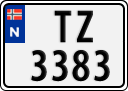 License plate of Norway, Trailers, motorcycles, special vehicles
