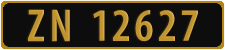 License plate of Norway, Tax-exempt vehicles