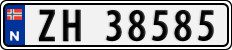 License plate of Norway, Cars