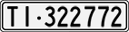 License plate of Switzerland, Cars