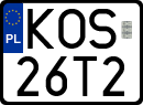 License plates of Poland, Special vehicles and motorcycles