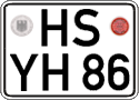 German license plate, Regular plates