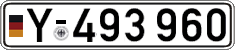 German license plate, Military