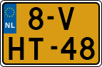 License plate of the Netherlands, Light Commercial Vehicles (1994 system)