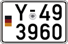 German license plate, Military