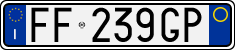 License plate of Italy, Cars (1994 year series)