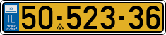 License plate of Israel, Regular plates