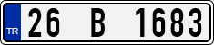 License plate of Turkey, Regular plates