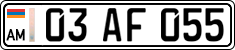 License plate of Armenia, Private owners