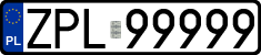 License plates of Poland, Regular car plates