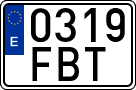 License plates of Spain, Ordinary (2000)