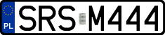 License plates of Poland, Regular car plates
