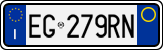 License plate of Italy, Cars (1994 year series)