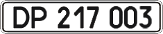License plate Ukraine, Diplomatic