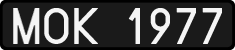 License plates of Poland, 1976 year system